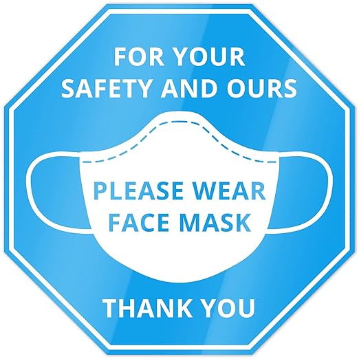 please wear mask 标志贴纸,17.